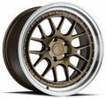 Aodhan Wholesale DS06 18x8 gloss black wheels with 5x100 bolt pattern and 35mm offset, shown from a side angle.