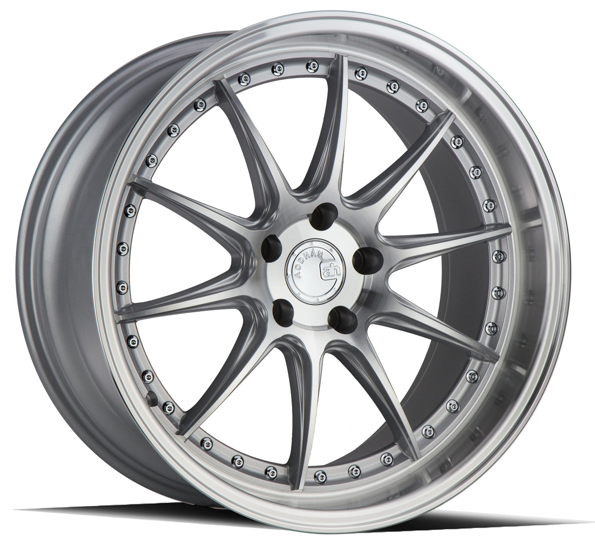Aodhan Wholesale DS07 18-inch gloss black wheels with 5x100 bolt pattern and 35mm offset for sporty vehicle styling.