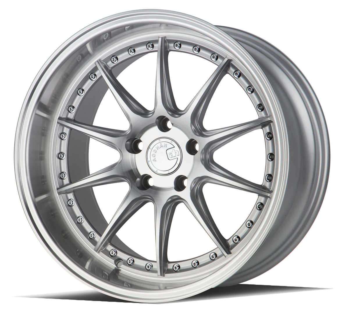 Aodhan Wholesale DS07 18x8 gloss black wheels with 5x100 bolt pattern and 35mm offset, showcasing a sleek, modern design.
