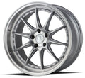 Aodhan Wholesale DS07 18x8 gloss black wheels with 5x100 bolt pattern and +35 offset, shown from a side angle.