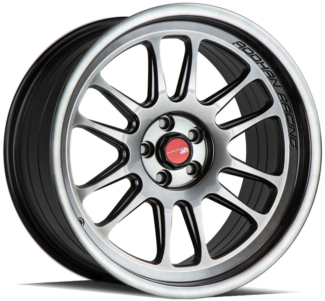 Aodhan Wholesale AH07 18x8 textured bronze wheels with 5x100 bolt pattern and 35mm offset, shown with a close-up view.