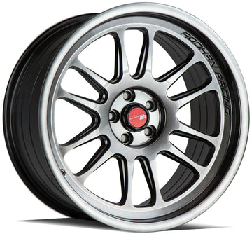 Aodhan Wholesale AH07 18x8 textured bronze wheels with 5x100 bolt pattern and 35mm offset, shown with a close-up view.