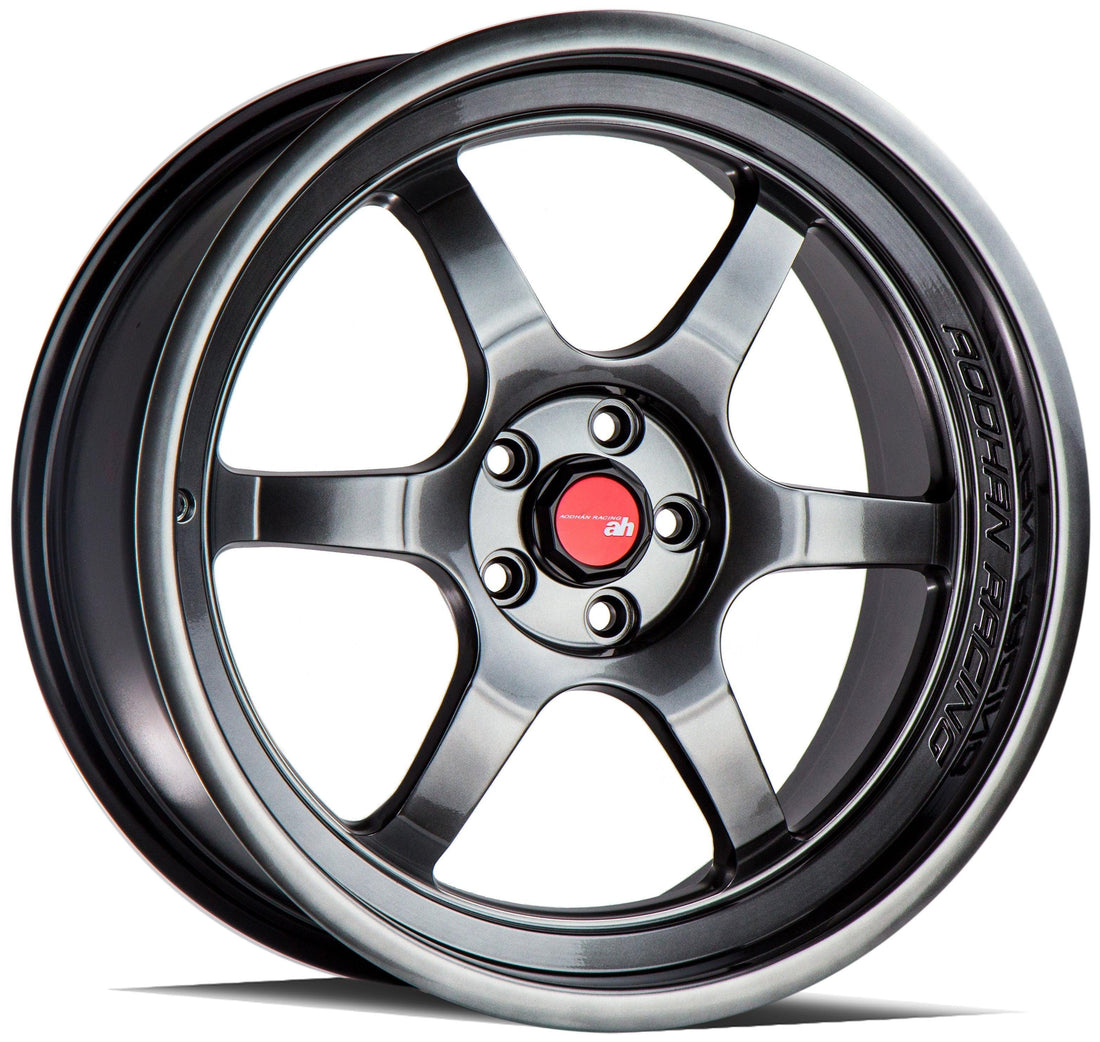 Aodhan Wholesale AH08 18x8 textured bronze wheels with 5x100 bolt pattern and 35mm offset, shown from a side angle.