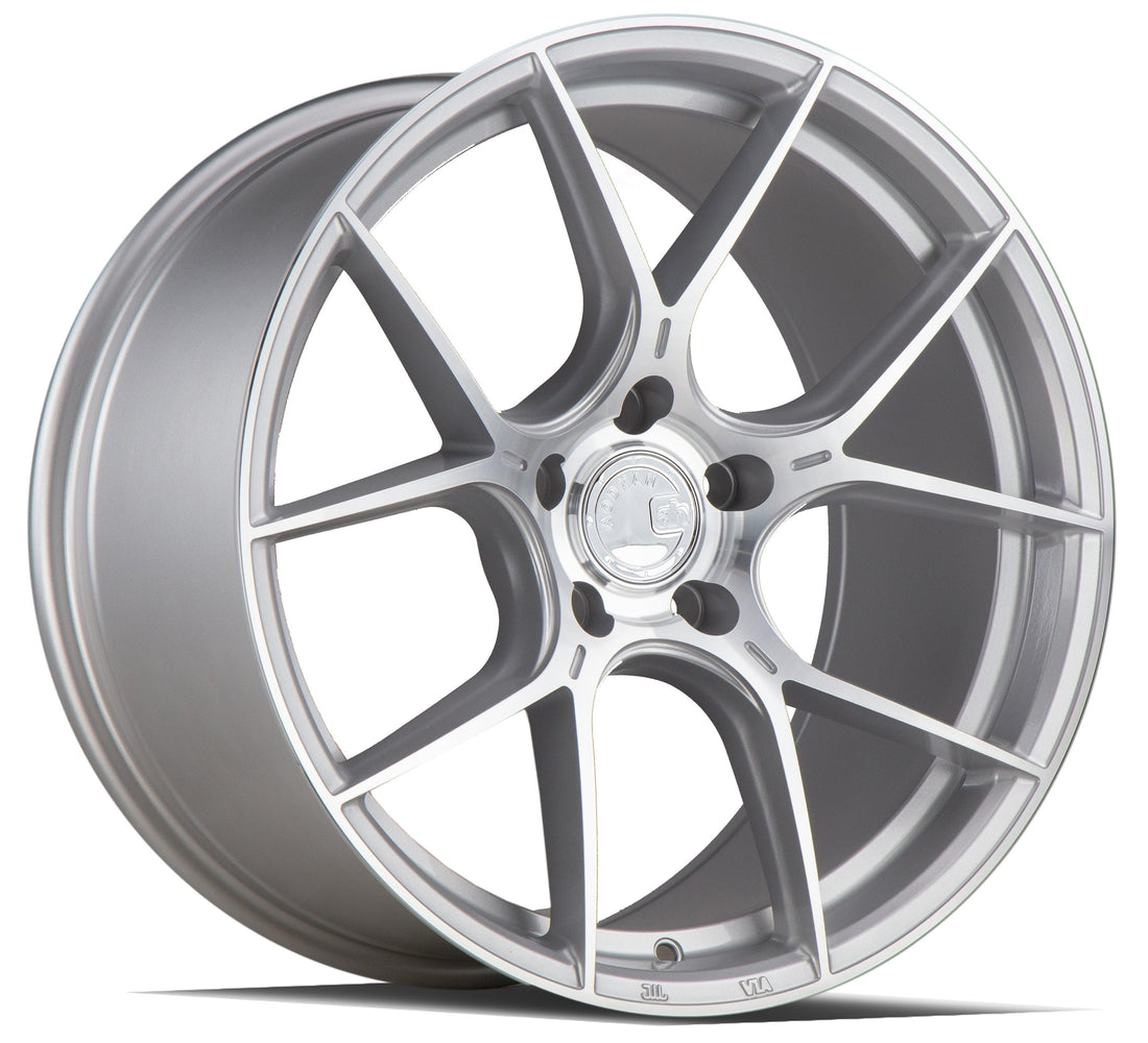 Aodhan Wholesale AH-11 18x8 silver machined face wheels with 5x112 bolt pattern and 35mm offset.