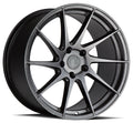 Aodhan Wholesale AH09 18x8 silver-machined face wheels with 5x100 bolt pattern and 35mm offset on driver side.