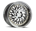 Aodhan Wholesale DS03 silver 18x9 wheels with machined face, driver side view, 5x100 bolt pattern, 35mm offset.