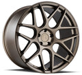 Aodhan Wholesale AFF2 19x8.5 silver machined face wheels with 5x112 bolt pattern and 66.6mm bore, showing close-up of wheel design