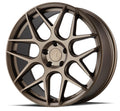Aodhan Wholesale AFF2 19x8.5 silver machined face wheels with 5x112 bolt pattern and 35 offset, shown from a side angle.