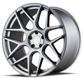 Aodhan Wholesale AFF2 19x8.5 silver machined face wheels with 5x112 bolt pattern and 35mm offset on a vehicle.