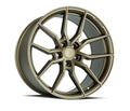 Aodhan Wholesale AFF1 20x9 matte black wheels with 5x114.3 bolt pattern and 32 offset, shown from a side angle.