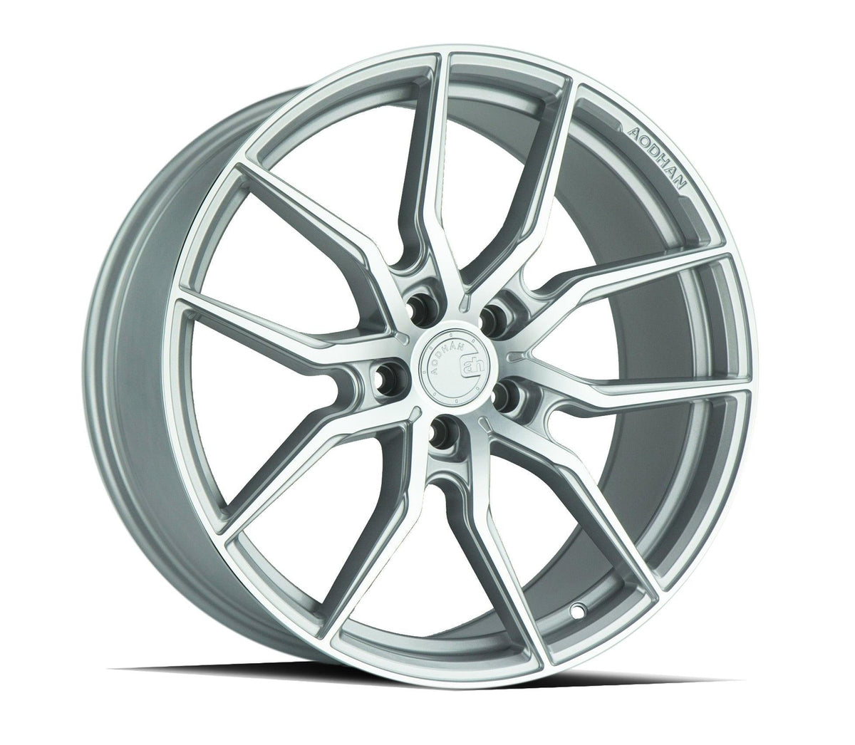 Aodhan Wholesale AFF1 20x9 matte black wheels with 5x114.3 bolt pattern and 32 offset, shown on a vehicle wheel.