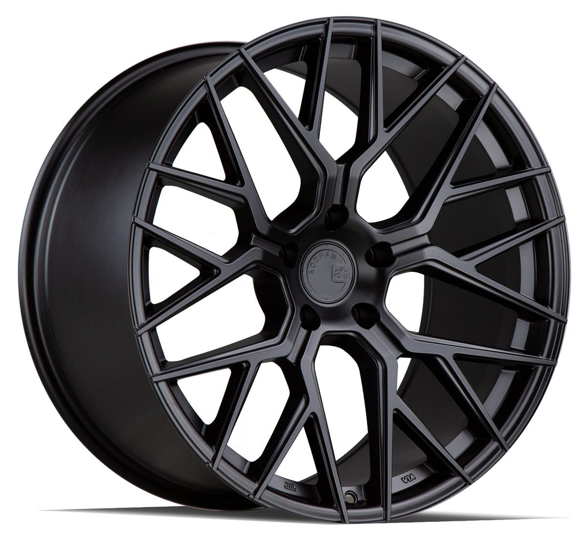 Matte black Aodhan Wholesale AFF9 20x9 wheels with 5x120 bolt pattern and +30 offset, mounted on a vehicle.