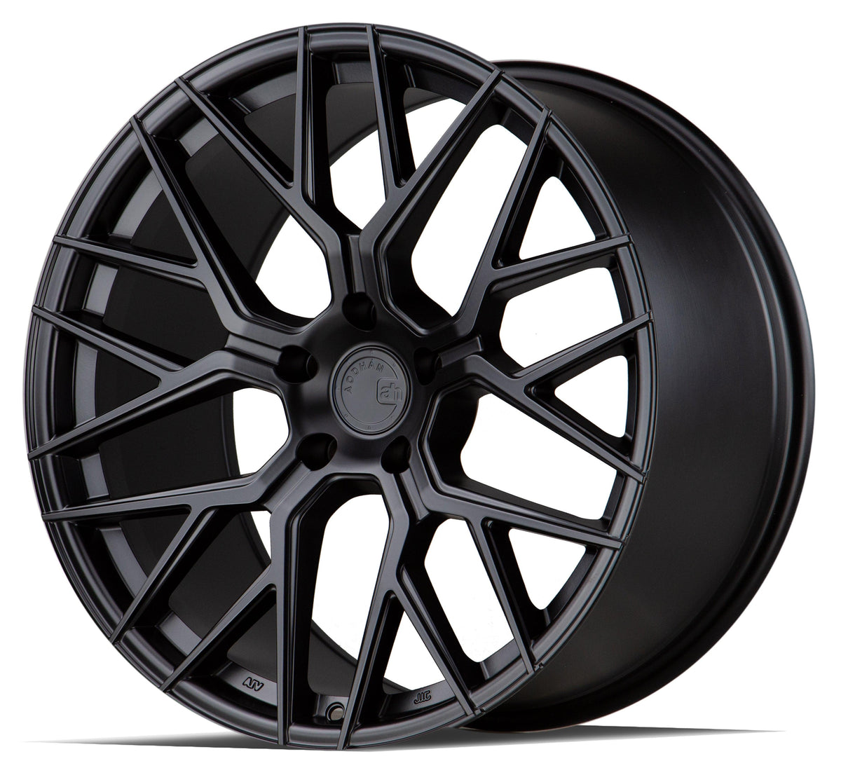 Aodhan Wholesale AFF9 20x9 matte black wheels with 5x120 bolt pattern and 30 offset, featuring a sleek, modern design.