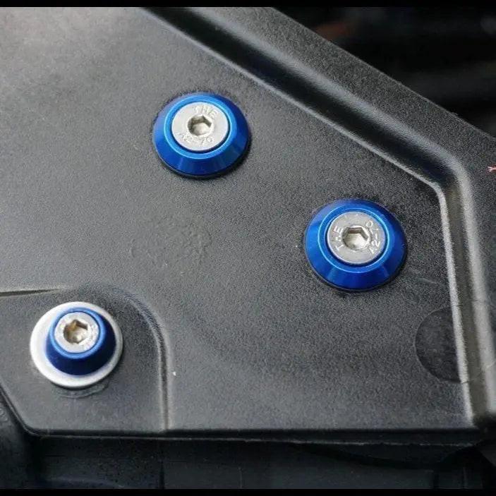 ZSPEC Stage 3 Dress Up Bolts® Fastener Kit for 2006-2009 VW Golf R32 MK5, stainless steel and billet metal fasteners