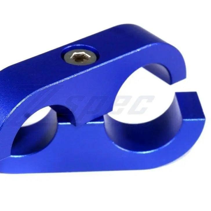 ZSPEC Design billet fuel hose clamp for rubber or braided hoses, 15.1mm inner diameter, silver finish, sturdy and secure.