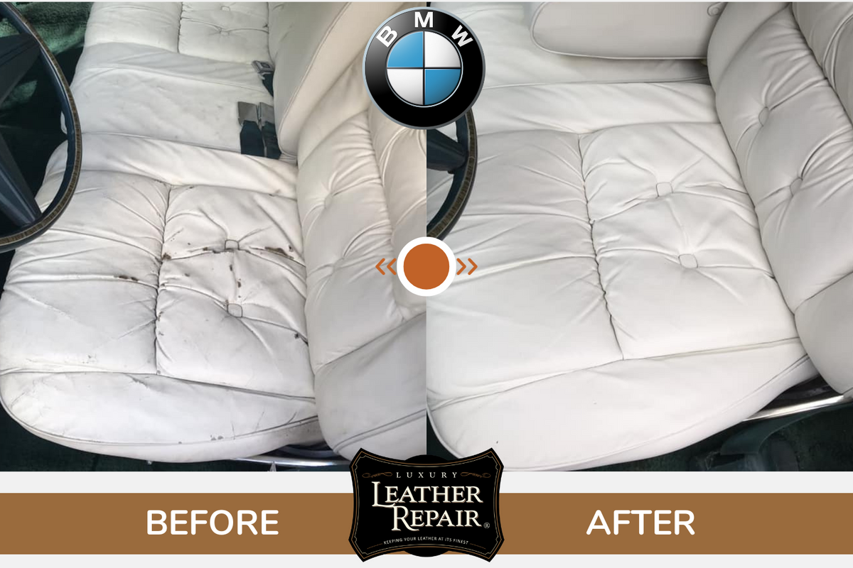 BMW leather and vinyl interior dye kit by Auto Leather Dye, includes BMW soft feel for restoring car interior surfaces.