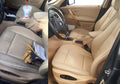 Auto Leather Dye vinyl and leather dye bottle showing black dye for restoring and coloring car interior surfaces.