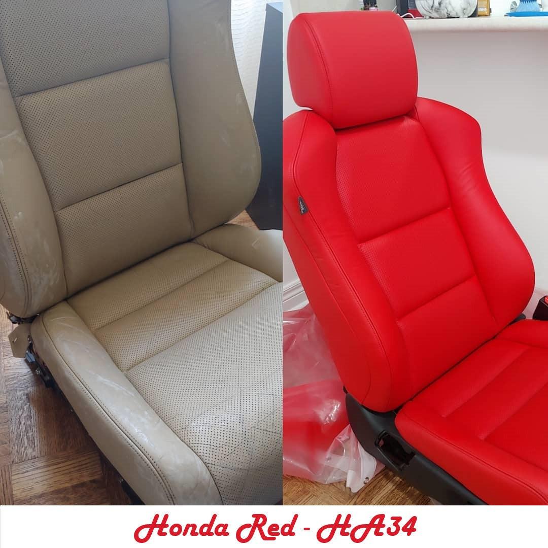 Auto Leather Dye Leather Repair Kit with leather and vinyl dye bottles for color changes and restoration.