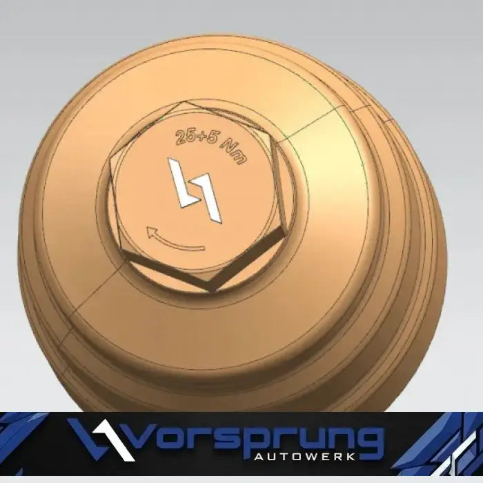Vorsprung Autowerk billet oil filter cap EA837 3.0T engine, durable metal construction, detailed design for easy installation
