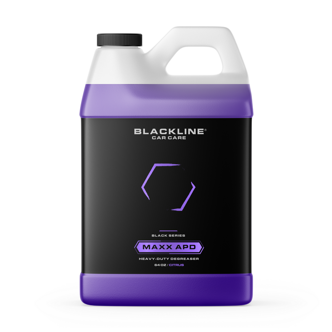 Blackline Car Care BLACKLINE® MAXX APD all-purpose cleaner in a 16oz spray bottle, suitable for cleaning various surfaces.