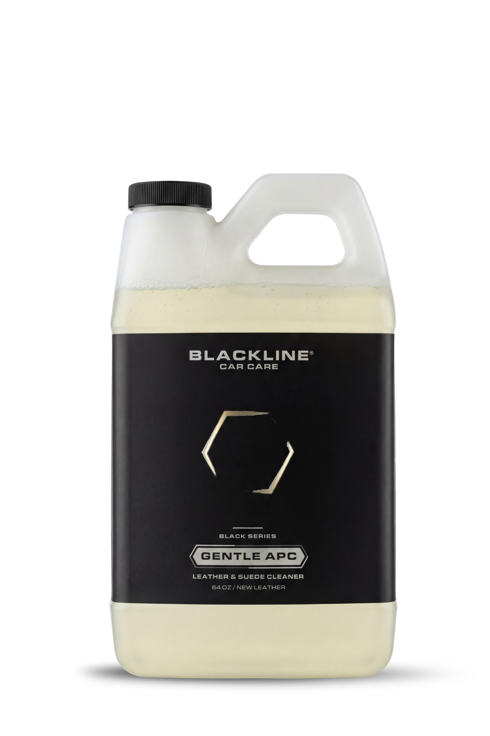 Blackline Car Care BLACKLINE® GENTLE APC all-purpose cleaner in a 16oz bottle, suitable for cleaning various vehicle surfaces.