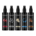 Blackline Car Care 8oz Wild Cherry car air freshener hanging in a vehicle for fresh scent and odor elimination.