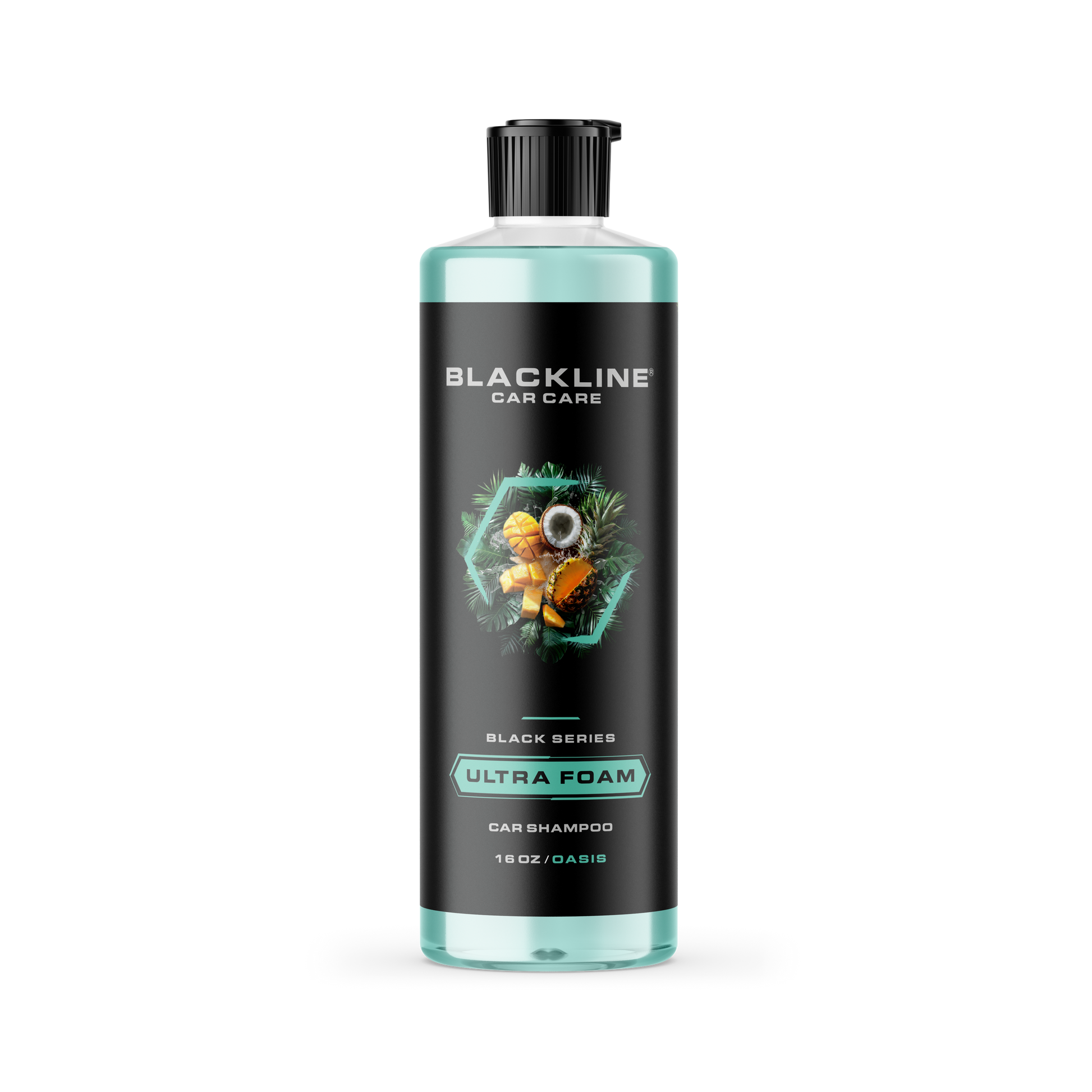Blackline Car Care BLACKLINE® Ultra Foam car shampoo in 16oz bottle with rich foam for effective vehicle cleaning