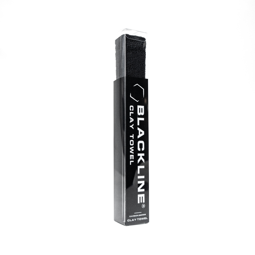 Blackline Synthetic Clay Towel by Blackline Car Care, durable detailing towel for removing contaminants from vehicle surfaces.
