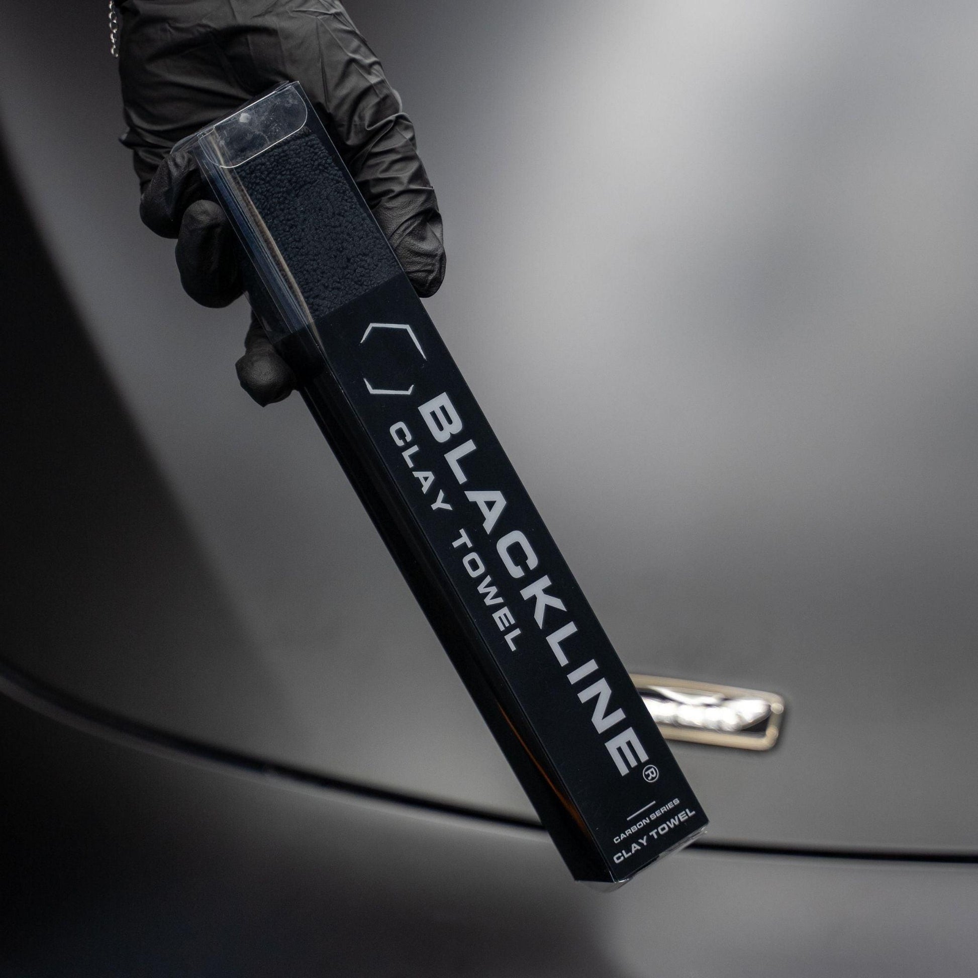 Blackline Synthetic Clay Towel from Blackline Car Care, designed for detailing and removing contaminants from vehicle surfaces.