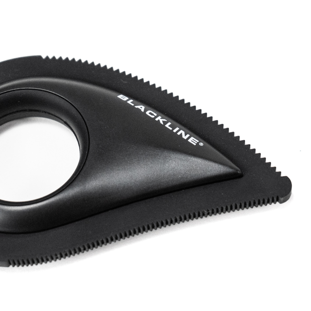Blackline Pet Hair Brush by Blackline Car Care, featuring a black handle and bristles, designed for removing pet hair from surfaces.