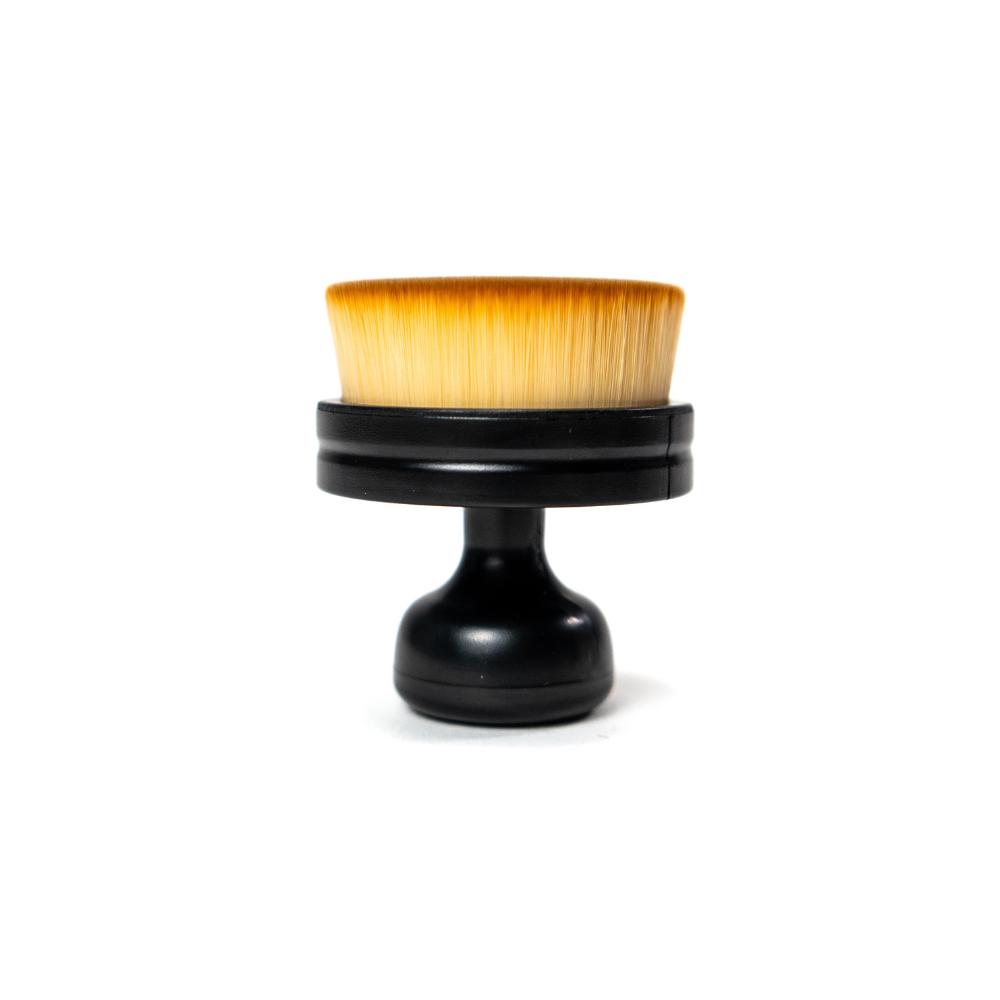 Blackline Car Care BLACKLINE® Tire Applicator Brush with black handle and bristles for easy tire cleaning and detailing.
