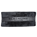 Blackline Car Care BLACKLINE® Slim Twisted-Loop Drying Towel, black microfiber towel with twisted-loop design for car drying.