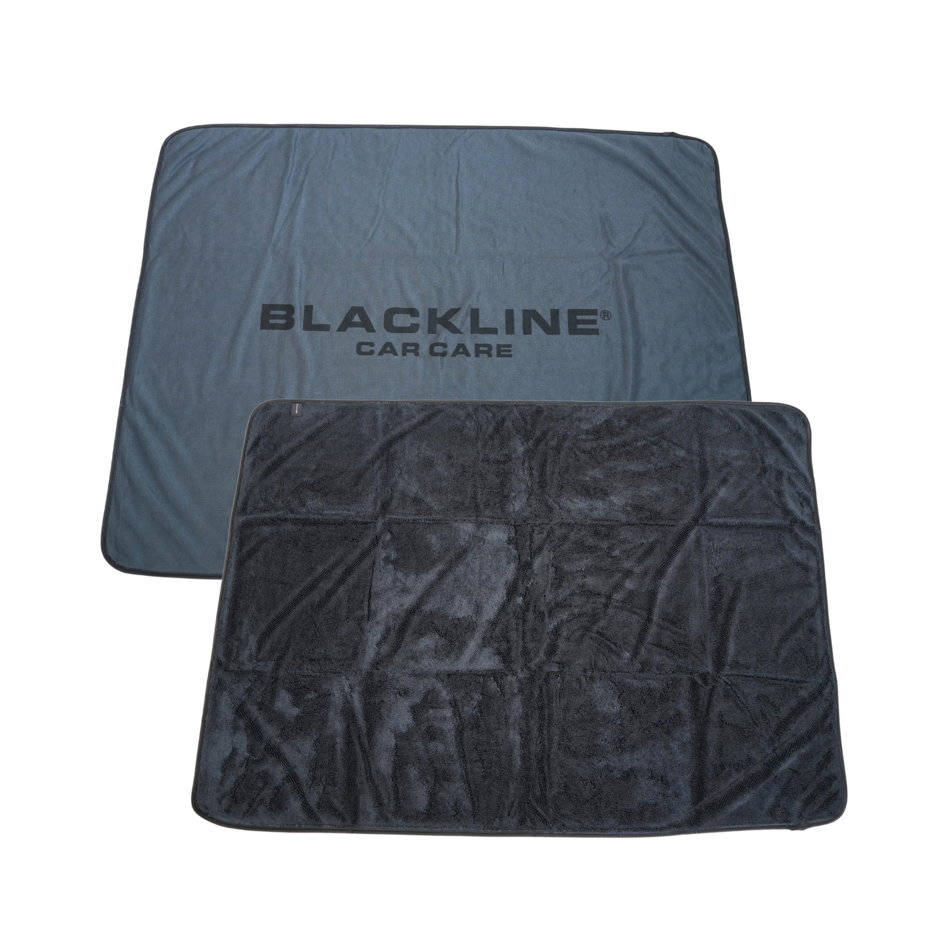 Blackline Car Care BLACKLINE® Slim Twisted-Loop Drying Towel with black twisted loop design for efficient vehicle drying.