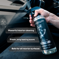 Blackline Car Care BLACKLINE® RESET interior cleaner and scent booster bottle with dark ice scent.