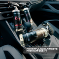 Blackline Car Care BLACKLINE® RESET interior cleaner and scent booster bottle for vehicle cleaning and freshening.