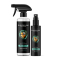 Blackline Car Care BLACKLINE® RESET interior cleaner and scent booster bottle, dark ice scent, for vehicle interior cleaning.