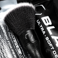 Blackline Car Care Ultra Soft Detail Brush Set with black, gentle brushes for precision cleaning of car interior and exterior surfaces.