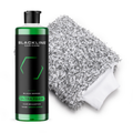 Blackline Car Care BLACKLINE® microfiber wash mitt for car cleaning, soft and durable for gentle washing and detailing.