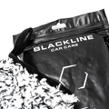 Blackline Car Care microfiber wheel mitt used for cleaning car wheels and rims with soft, absorbent microfiber material.