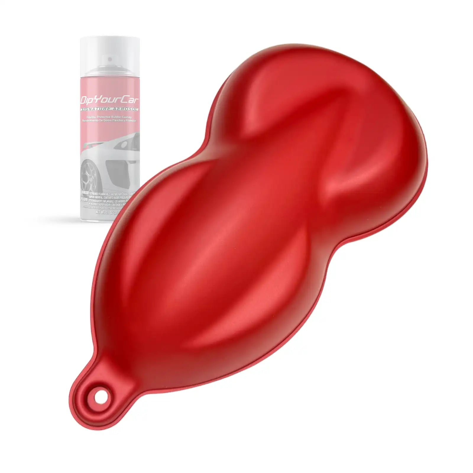 Cinnamon Red PDS Aerosol peelable spray can from DipYourCar.com, featuring a red cinnamon-themed design on the can.