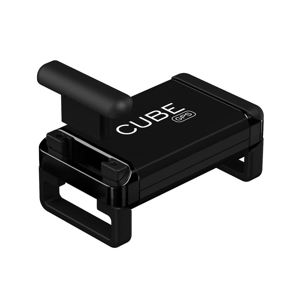 Cube Tracker collar attachment clips, accessories designed to securely connect tracking device to pet collars.