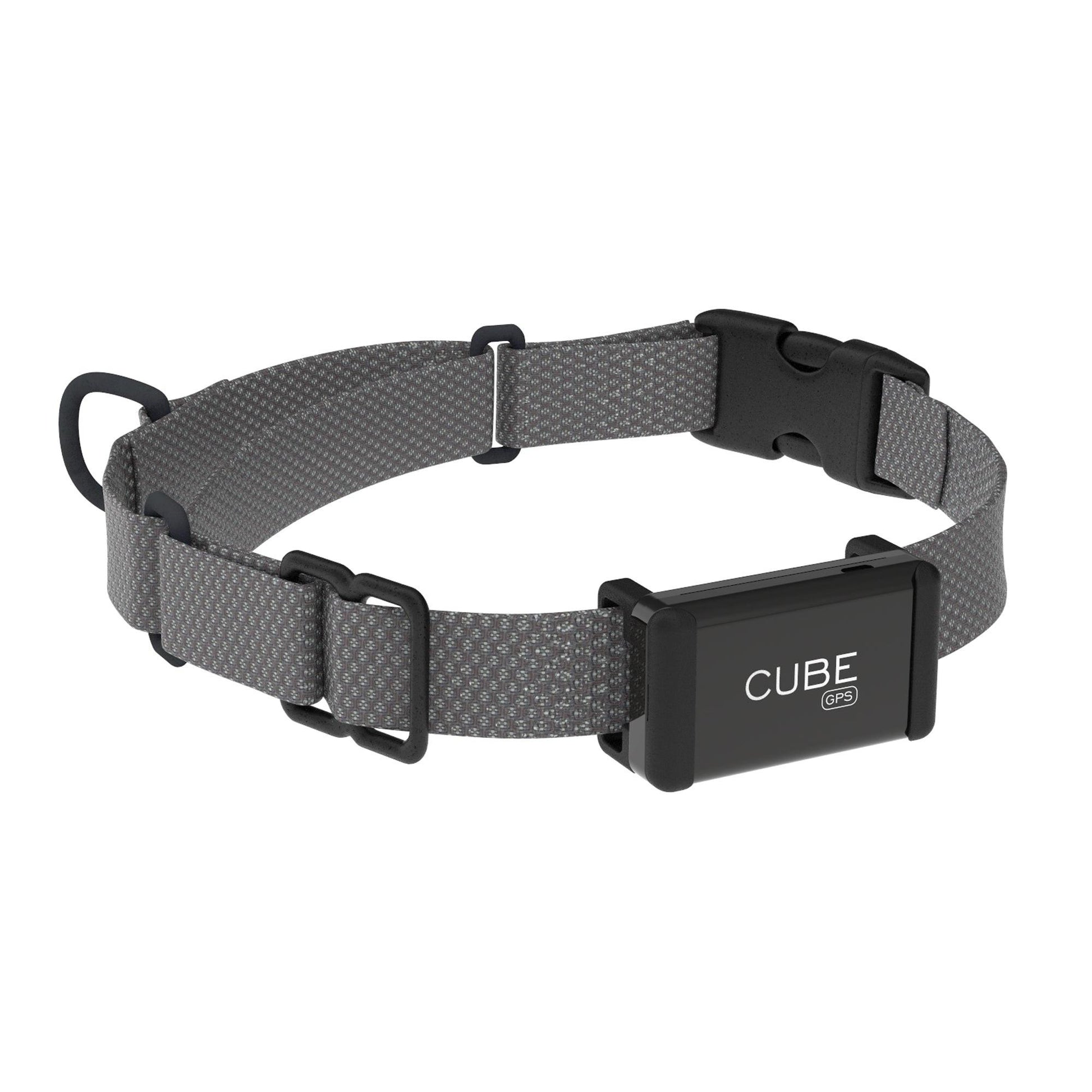 Cube Tracker collar attachment clips, versatile accessories for pet tracking devices, shown in a close-up image.
