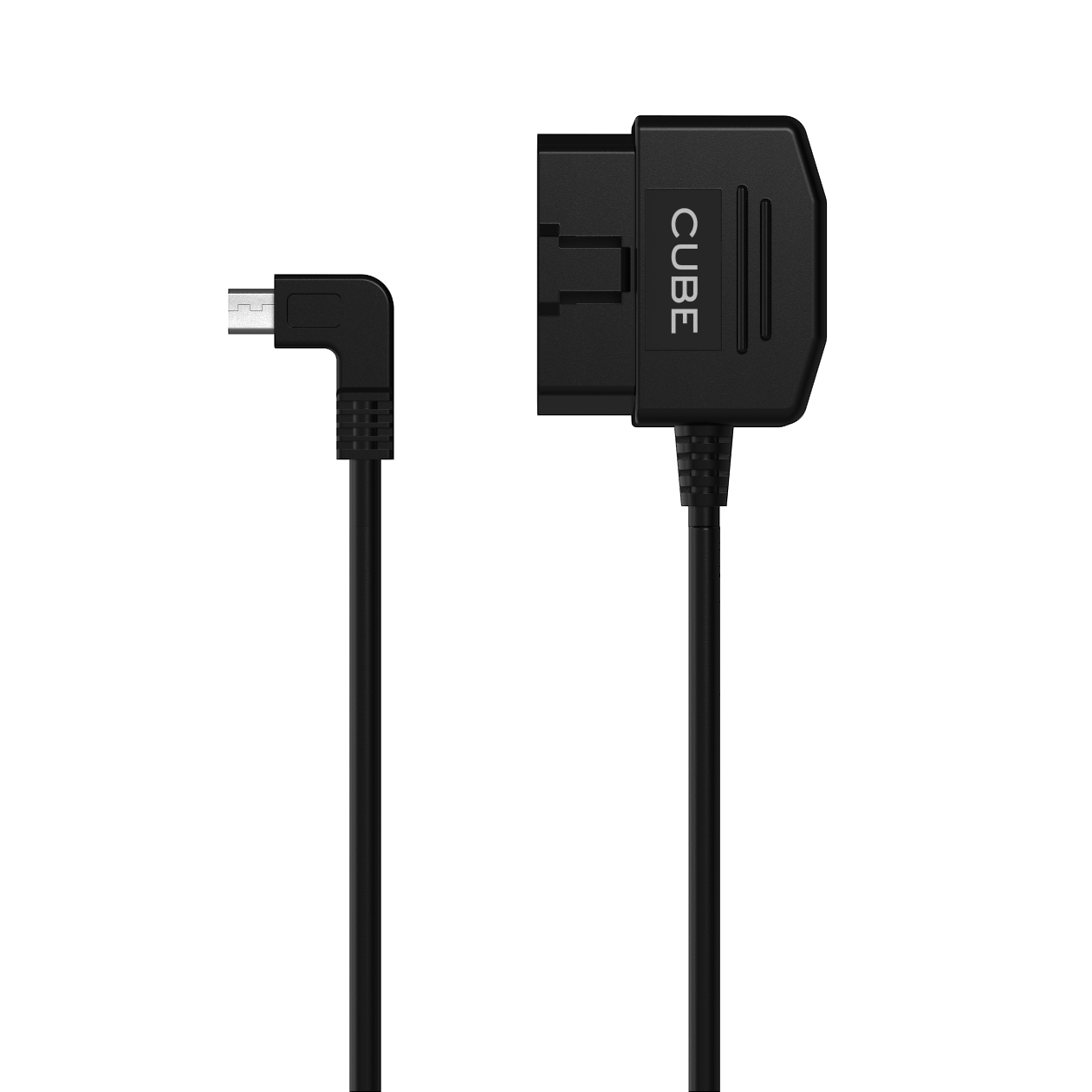 Cube Tracker OBD II Charger accessory for vehicle diagnostics, featuring a compact design with USB port for easy connection.