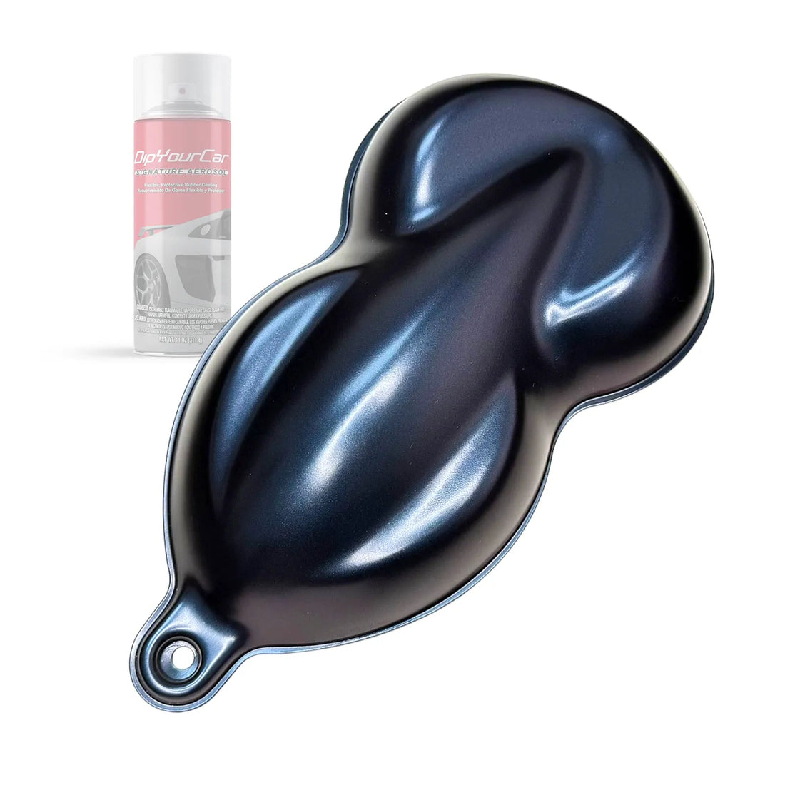 Abyss Midnight Dip Pearl Aerosol flip topcoat spray by DipYourCar.com, showing the aerosol can with black and blue design.