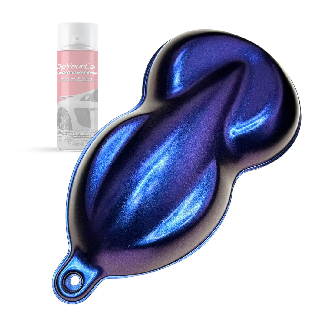 Aqua Violet Dip Pearl Aerosol from DipYourCar.com showing flip-top aerosol can with vibrant violet coating for vehicle customization.