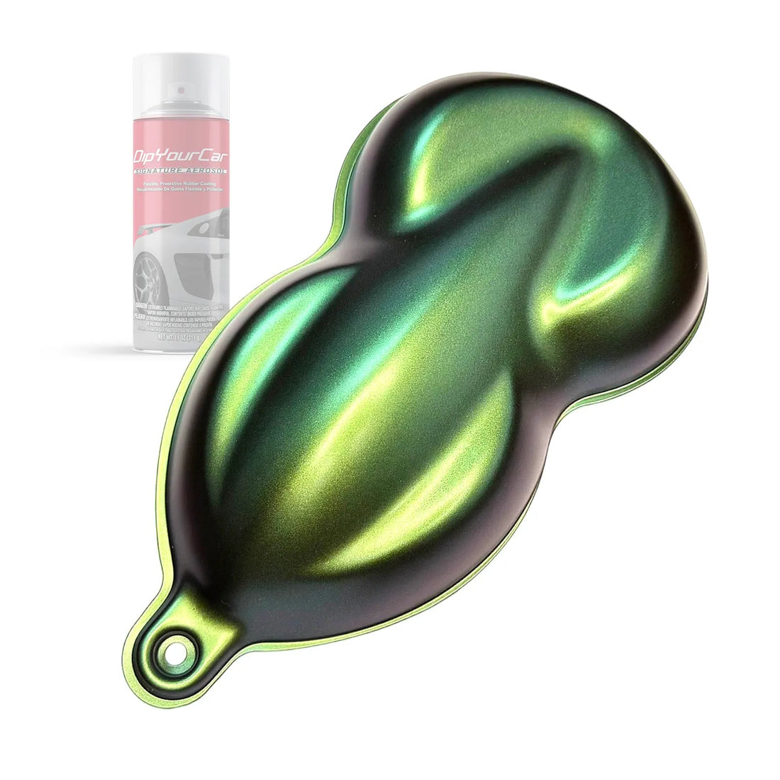 Bluegill ColorShift TopCoat aerosol by DipYourCar.com, featuring a vibrant blue-green pearl dip pearl aerosol for vehicle customization.