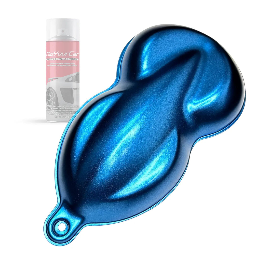 DipYourCar Carbon Blue TopCoat aerosol, a dip pearl aerosol spray with vibrant blue finish and professional-grade application.