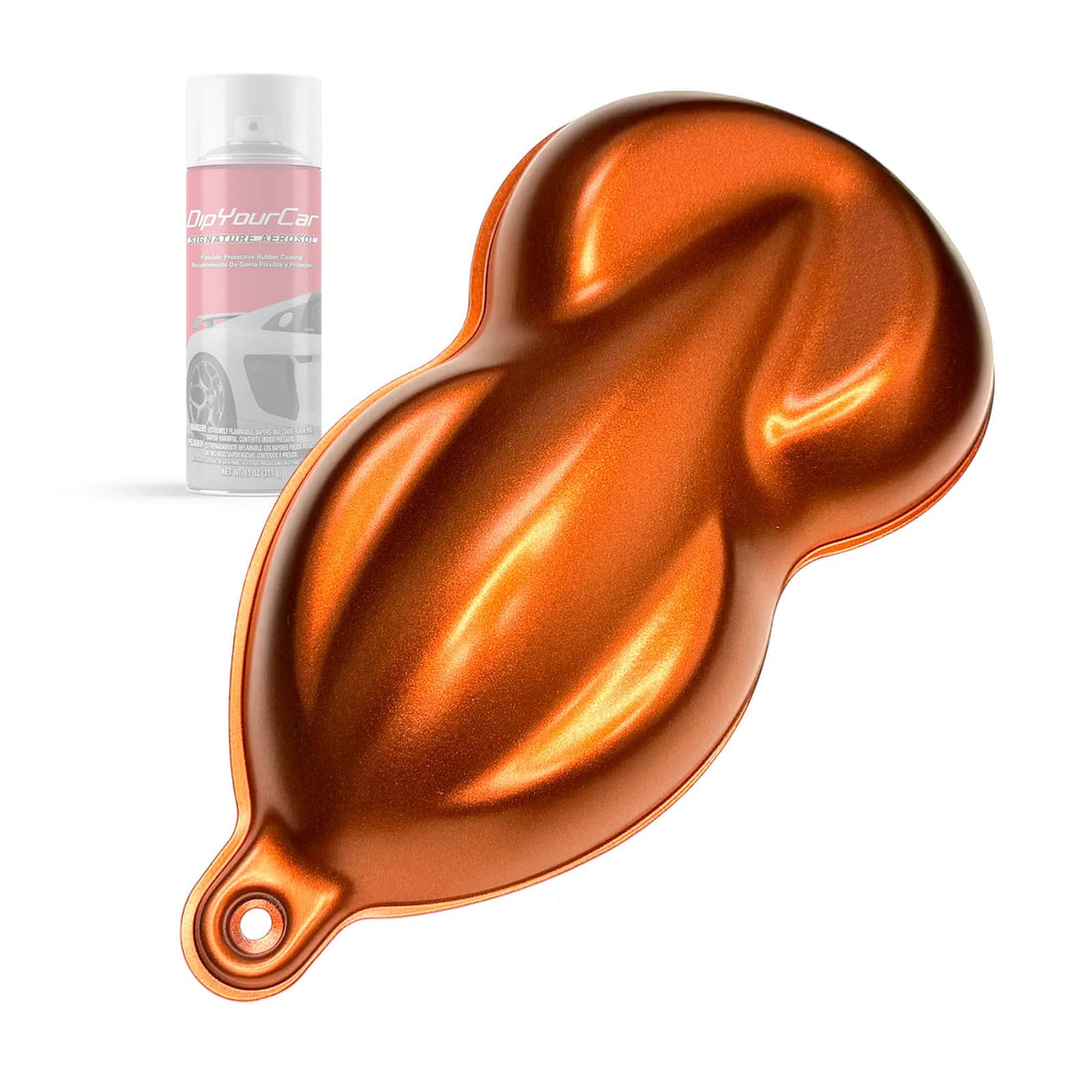 DipYourCar Carbon Lava TopCoat aerosol spray bottle from Dip Pearl Aerosols series, showcasing the aerosol can with black and red design.