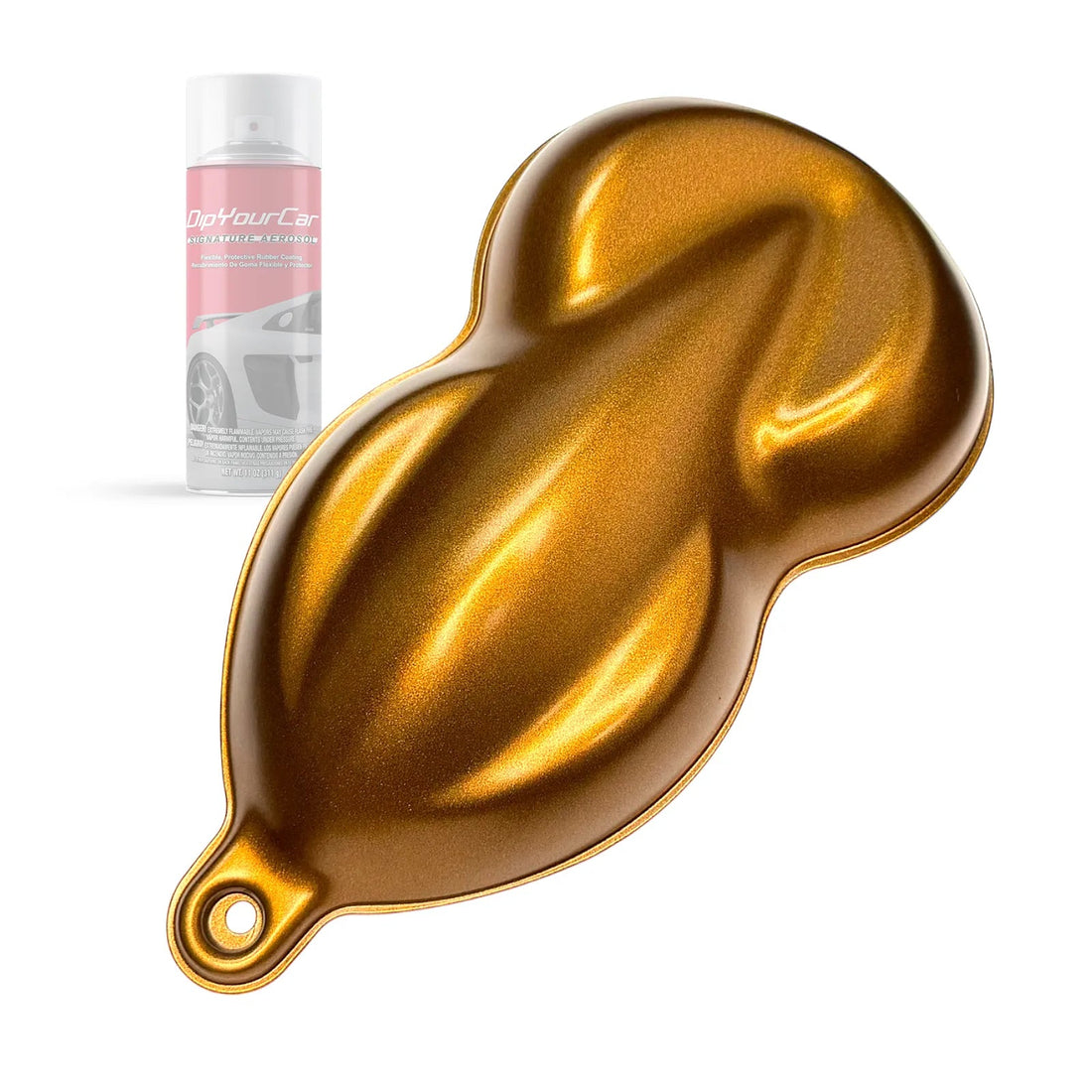 DipYourCar Carbon Orange TopCoat Dip Pearl Aerosol spray can for automotive customization and vibrant orange pearl finish.
