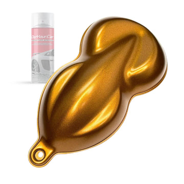 DipYourCar Carbon Orange TopCoat Dip Pearl Aerosol spray can for automotive customization and vibrant orange pearl finish.